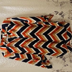 Tacera Multicolor Chevron Blouse